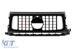 image-71-Schwarzer Lackgrill Typ Brabus geeignet für Mercedes G-Klasse W464 2018-2024