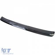Schwarzer Stoßstangenprotektor aus Edelstahl geeignet für BMW 5er G30 G31-image-6193203