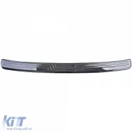 Schwarzer Stoßstangenprotektor aus Edelstahl geeignet für BMW 5er G30 G31-image-6193204