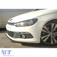 image-4-Scirocco Basic Front Lip Piano Black Vacuum Plastic / 2008-2017