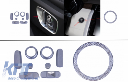 Seat Adjustment Chrome Frame Trim with Ring Frame Start Button suitable for Land Rover Discovery 5 L462 (2017-) Discovery Sport L550 (2014-) Range Rover Sport L494 (2013-) - COSAFTRRSCRS