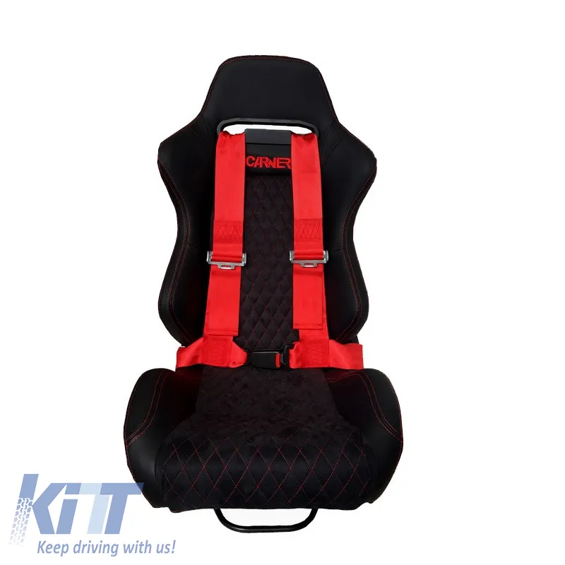 Seat Belt 4 Points Red Color 1 Pc
