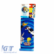 Seat Belt Cover suitable for Cars Looney Tunes ''Tweety-Bugs Bunny-Daffy Duck-Sylvester'' Velvet Blue 1 Piece