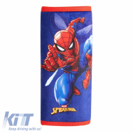 Seat Belt Cover suitable for Marvel's Spider-man Velvet Blue-Red 1 Piece