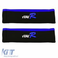 Seat Belt Cover Type-R Black / Blue 2 Pcs