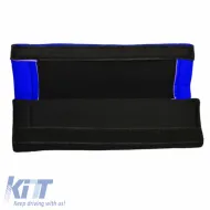 Seat Belt Cover Type-R Black / Blue 2 Pcs-image-6304333