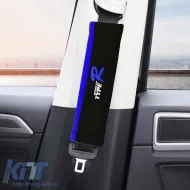 Seat Belt Cover Type-R Black / Blue 2 Pcs-image-6304336