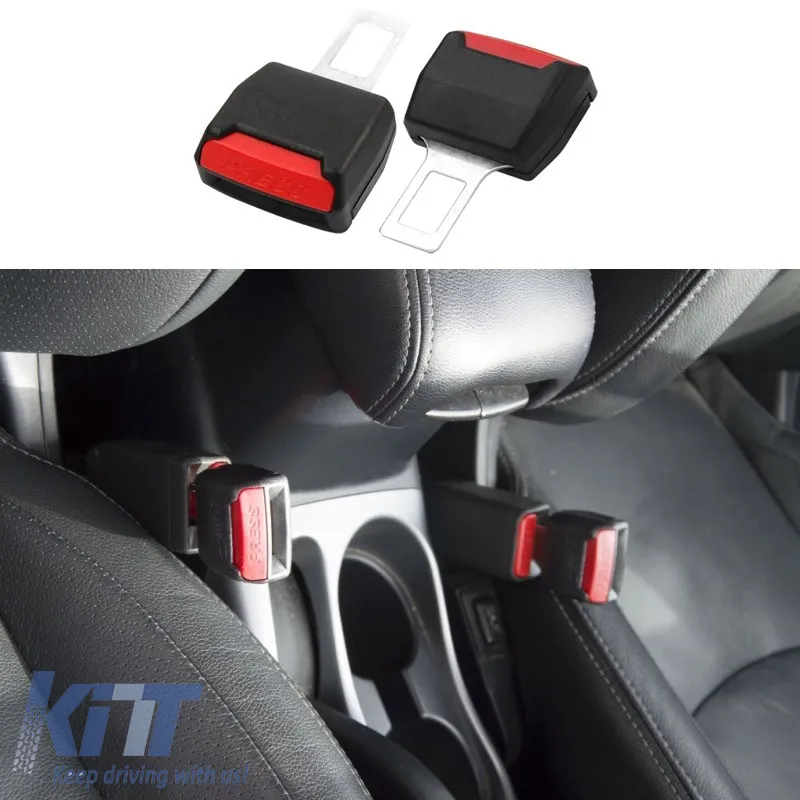 Seat Belt Deactivate Universal Black 2 Pcs