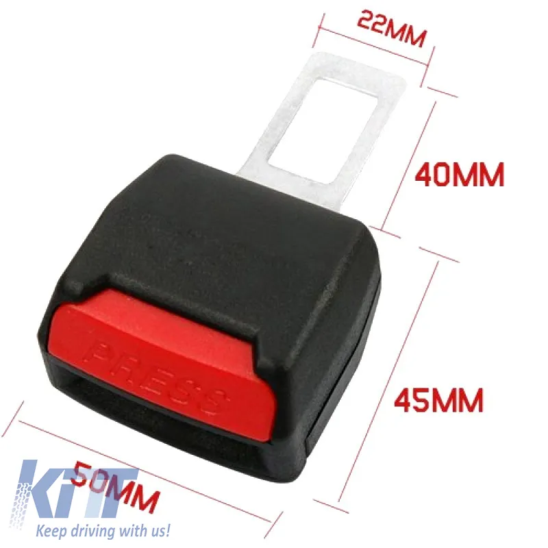 Seat Belt Deactivate Universal Black 2 Pcs