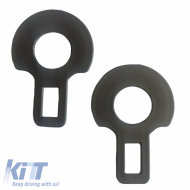 Seat Belt Deactivate Universal Plastic Black 2 Pcs