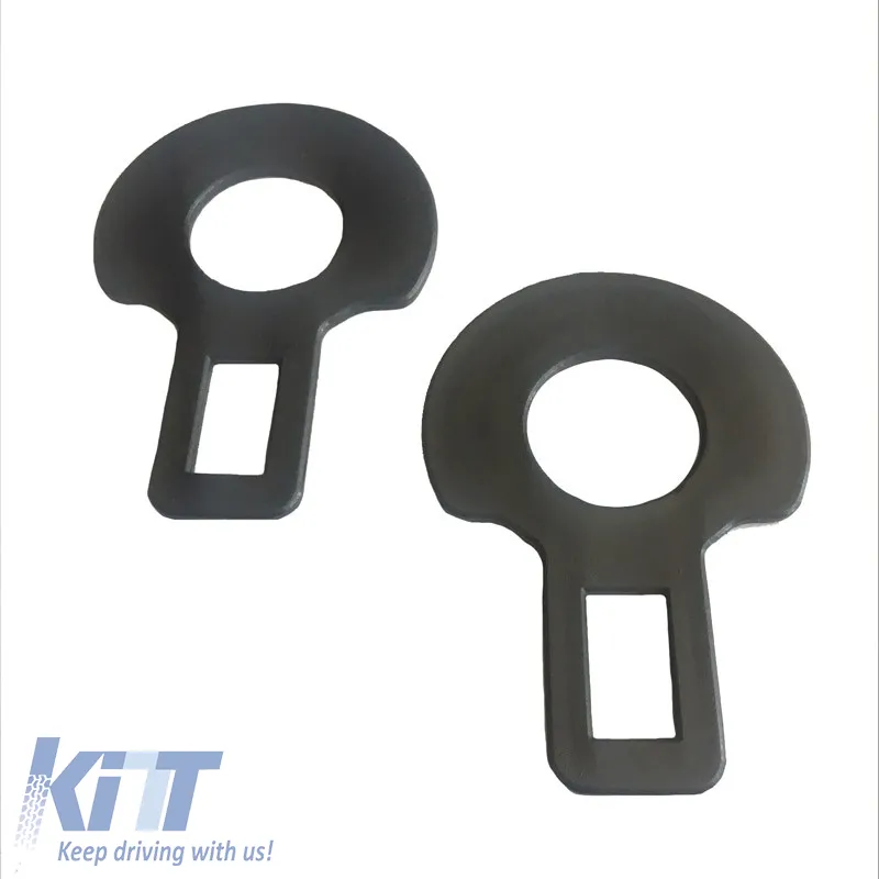 Seat Belt Deactivate Universal Plastic Black 2 Pcs