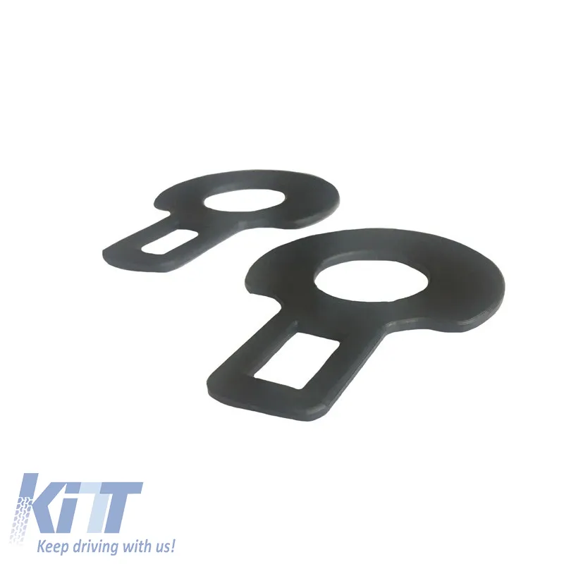 Seat Belt Deactivate Universal Plastic Black 2 Pcs