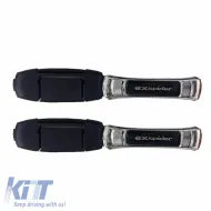 Seat Belt Stopper Black / Chrome Exspider EX001 2 Pcs-image-6303086