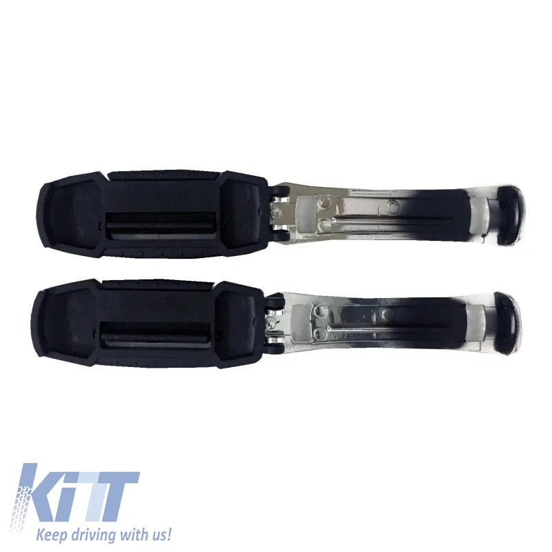 Seat Belt Stopper Black / Chrome Exspider EX001 2 Pcs