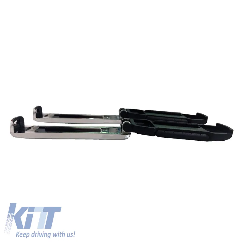 Seat Belt Stopper Black / Chrome Exspider EX001 2 Pcs