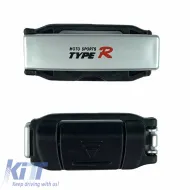 Seat Belt Stopper Silver Type-R TR-2538 2 Pcs-image-6302963