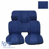 image-33-Seat Cover Set Front-Rear Towel 100% Blue/Black 6 Pcs