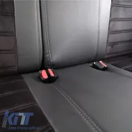 Seat Covers Otom Custom Fit Suitable for Dacia Duster 2018-2021 Sued / Rachel / Artificial Leather Front / Rear Set 15 Pieces Black 34015_ONKY_LD-image-6314183