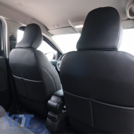 Seat Covers Otom Custom Fit suitable for Dacia Duster 2018-2021 Sued / Rachel / Artificial Leather Front / Rear Set 15 Pieces Black 34015_ONKY_LD