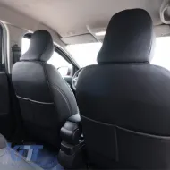 Seat Covers Otom Custom Fit suitable for Dacia Duster 2018-2021 Sued / Rachel / Artificial Leather Front / Rear Set 15 Pieces Black 34015_ONKY_LD-image-6315232