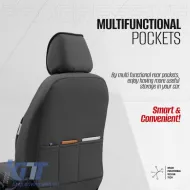 Seat Covers Otom Progressive Design Universal Full Synthetic Leather Front / Rear Set 11 Pieces Gray ΡRG-103-image-6316930