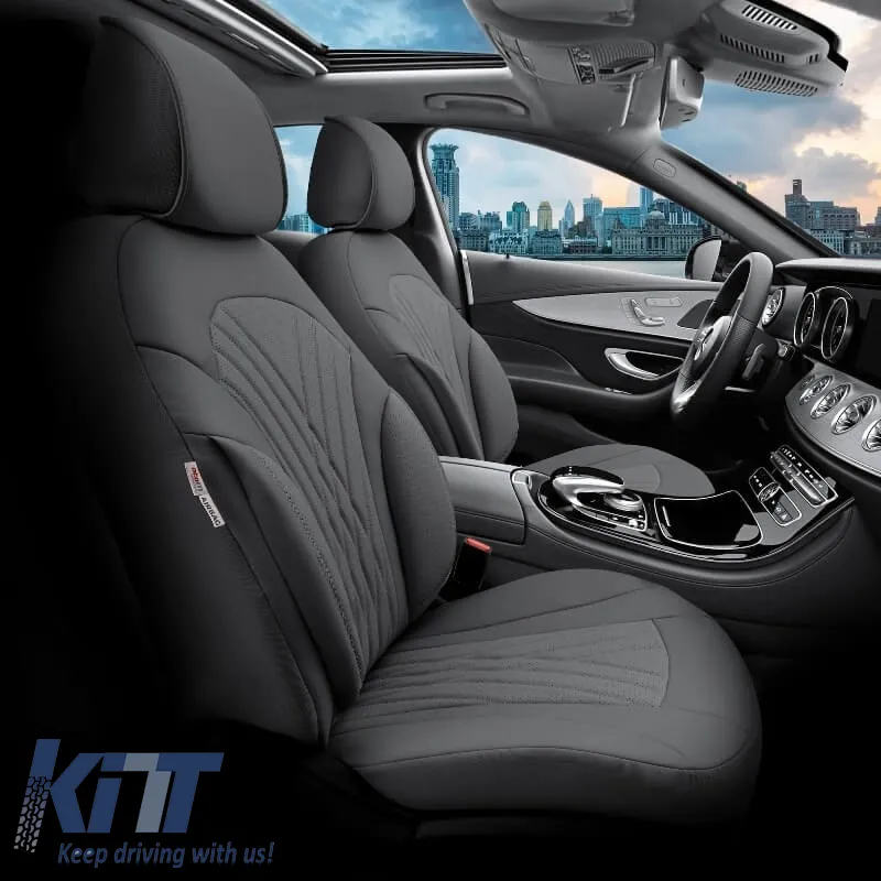 Seat Covers Otom Progressive Design Universal Full Synthetic Leather Front / Rear Set 11 Pieces Gray ΡRG-103