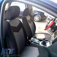 Seat Covers Prix All In One Black-Grey Pair 4 Pieces-image-6292419