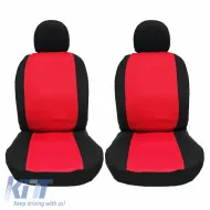 Seat Covers Smart Style Black-Red Set Front-Rear 8 Pieces-image-6304224