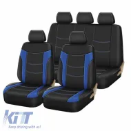 image-29-Seat Covers Super Sport All In One Black-Blue Set Front-Rear 11 Pieces