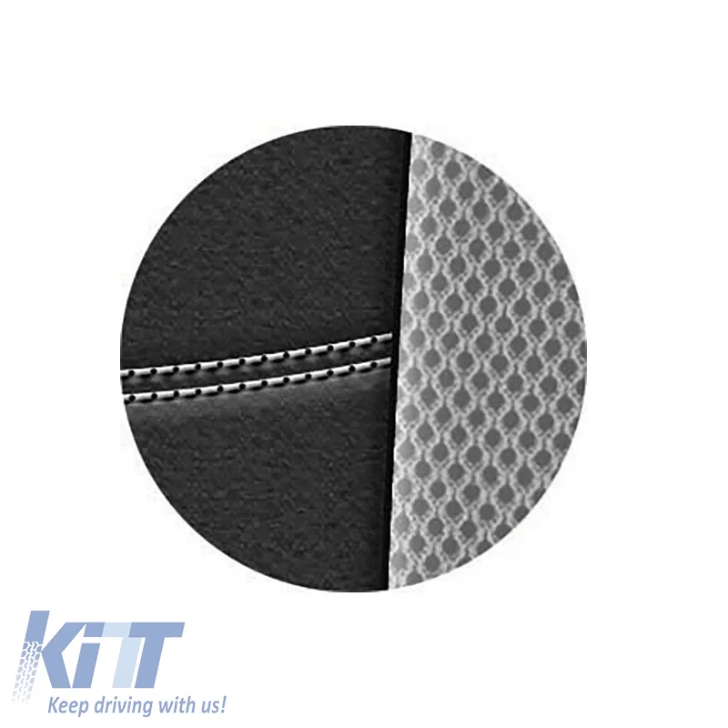 Seat Covers Super Sport All In One Black-Grey Set Front-Rear 11 Pieces