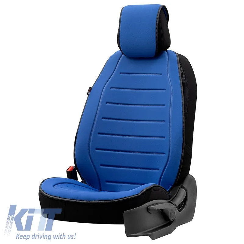 Seat Cushion suitable for Otom Active Line Fabric Lacoste Embossed Blue ACTL-105 1 Piece