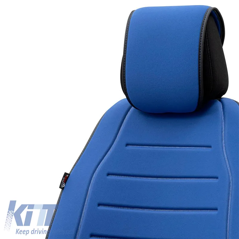 Seat Cushion suitable for Otom Active Line Fabric Lacoste Embossed Blue ACTL-105 1 Piece
