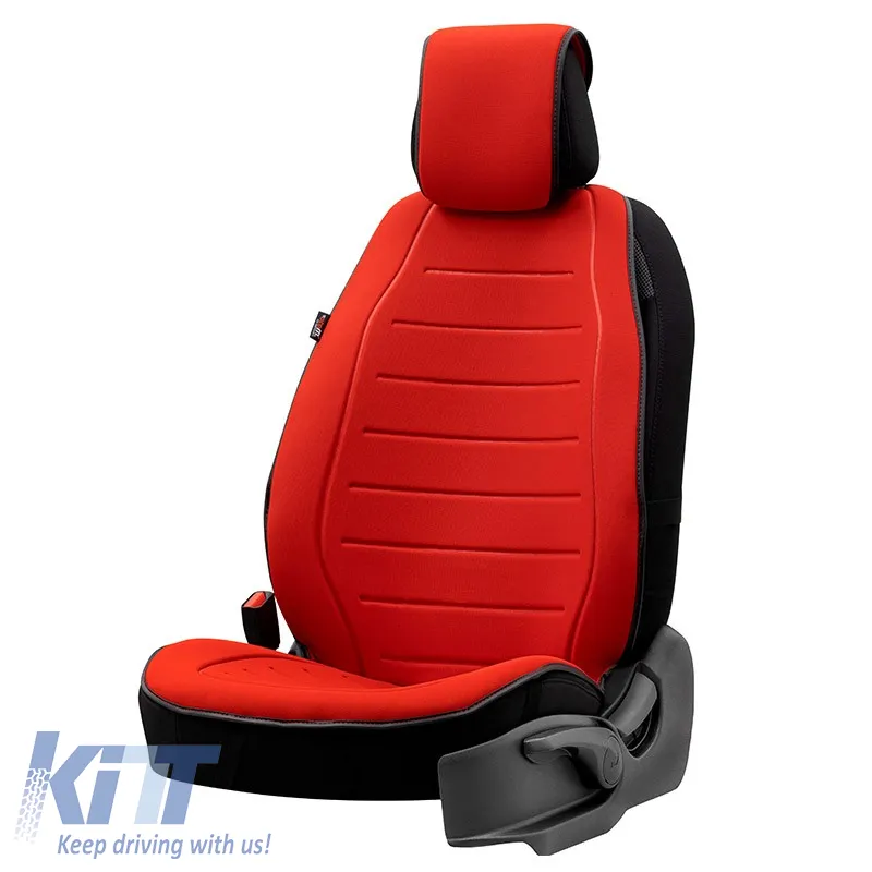 Seat Cushion suitable for Otom Active Line Fabric Lacoste Embossed Red ACTL-104 1 Piece