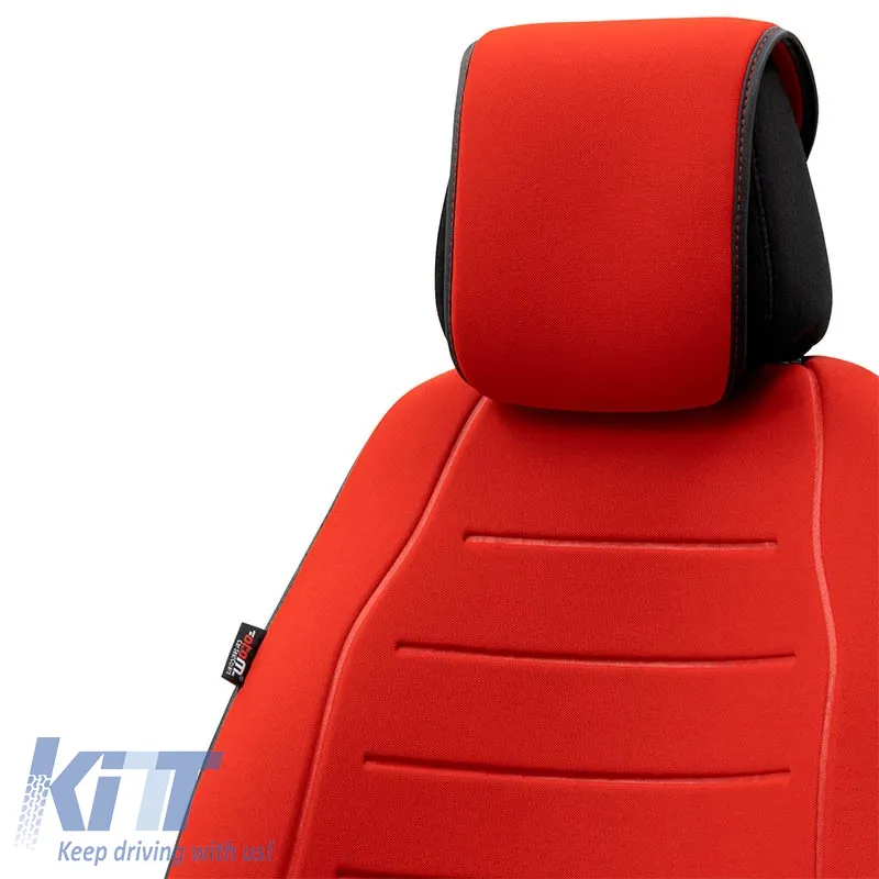 Seat Cushion suitable for Otom Active Line Fabric Lacoste Embossed Red ACTL-104 1 Piece