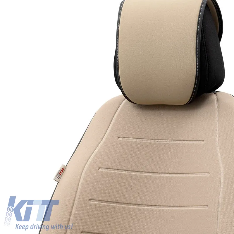 Seat Cushion suitable for Otom Active Line Fabric Lacoste Embossed Beige ACTL-103 1 Piece