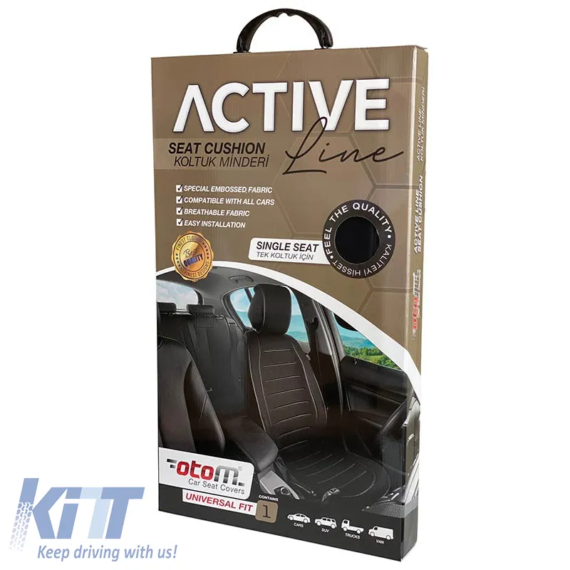 Seat Cushion suitable for Otom Active Line Fabric Lacoste Embossed Beige ACTL-103 1 Piece