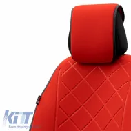 Seat Cushion suitable for Otom Active Pro Fabric Lacoste Embossed Red ACTP-104 1 Piece-image-6305153