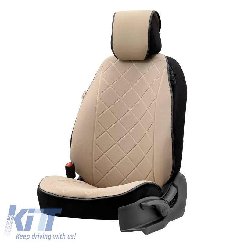 Seat Cushion suitable for Otom Active Pro Fabric Lacoste Embossed Beige ACTP-103 1 Piece