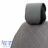 Seat Cushion suitable for Otom Active Pro Fabric Lacoste Embossed Grey ACTP-102 1 Piece-image-6305167