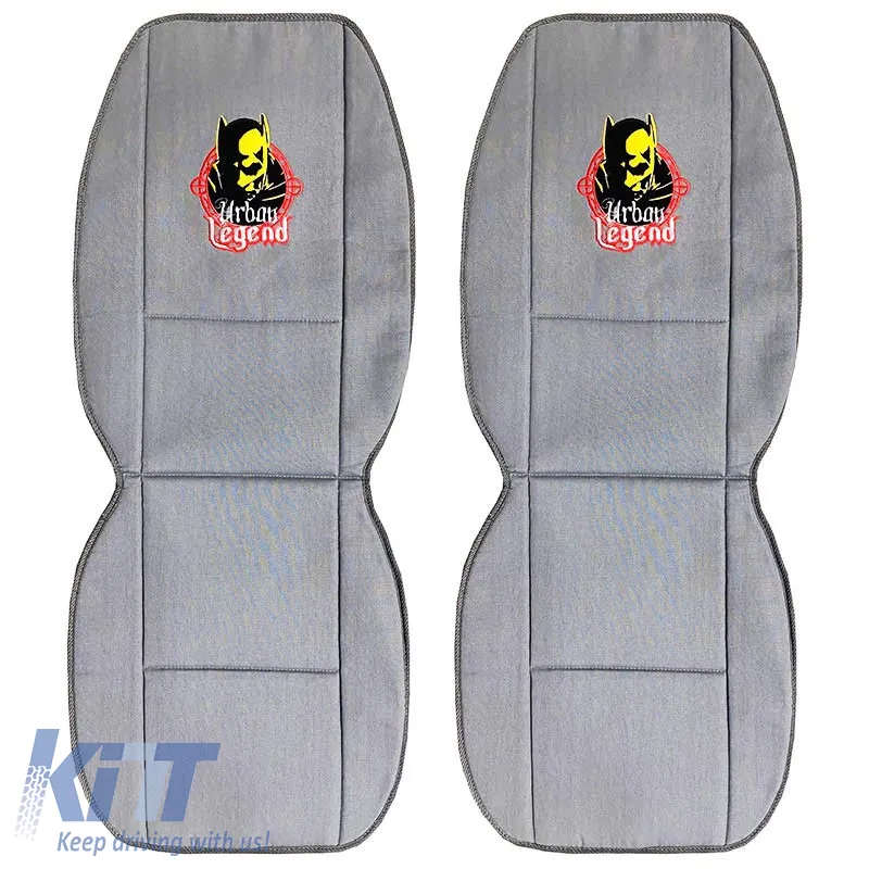 Seat Cushions Double Face Canvas DC Comics Batman Urban Legend Blue / Grey 2 Pcs