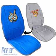 Seat Cushions Double Face Canvas Warner Bros Looney Tunes Blue Bugs Bunny / Grey Taz 2 Pcs