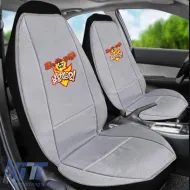 Seat Cushions Double Face Canvas Warner Bros Looney Tunes Blue Bugs Bunny / Grey Taz 2 Pcs-image-6302484
