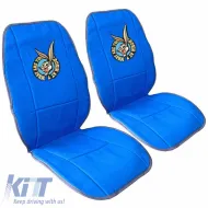 Seat Cushions Double Face Canvas Warner Bros Looney Tunes Blue Bugs Bunny / Grey Taz 2 Pcs-image-6302485