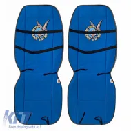 Seat Cushions Double Face Canvas Warner Bros Looney Tunes Blue Bugs Bunny / Grey Taz 2 Pcs-image-6302490