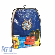 Seat Cushions Double Face Canvas Warner Bros Looney Tunes Blue Bugs Bunny / Grey Taz 2 Pcs-image-6302491