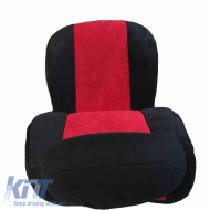 Seat első ülésvédő párna Alcantara fekete-piros Super Fresh 2 darabos-image-6295384