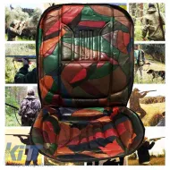 image-53-Seat Front Cushion ''Camouflage'' 100% Leather Brown-Black 1 Piece 11049