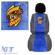 Seat Front Cushions 100% Towel Taz WB Blue/Grey 2 Pieces 2756-39-image-6306496