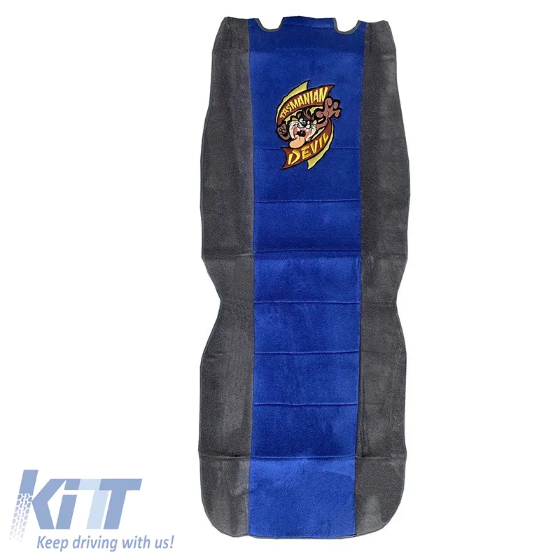 Seat Front Cushions 100% Towel Taz WB Blue/Grey 2 Pieces 2756-39
