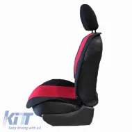 Seat Front Cushions Alcadara Black-Red Super Fresh 2 Pieces-image-6295383